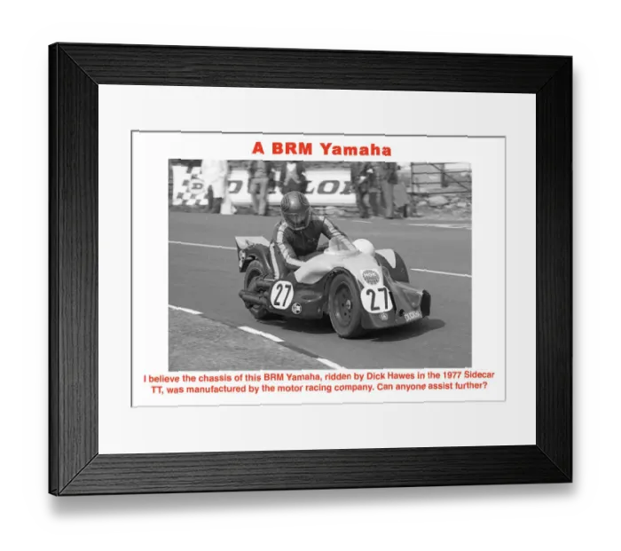 Framed Print : A BRM Yamaha