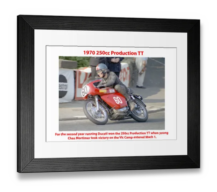 Framed Print : 1970 250cc Production TT Framed Print : 1970 250cc Production TT