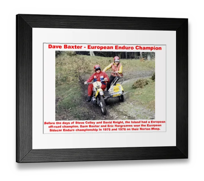 Framed Print : Dave Baxter - Eurpean Enduro Champion Framed Print : Dave Baxter - Eurpean Enduro Champion