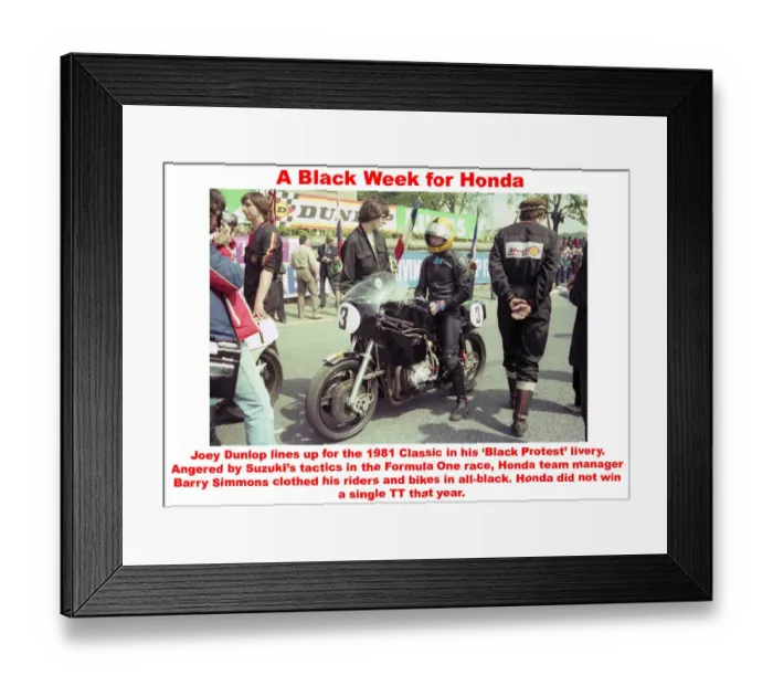 Framed Print : A Black Week for Honda