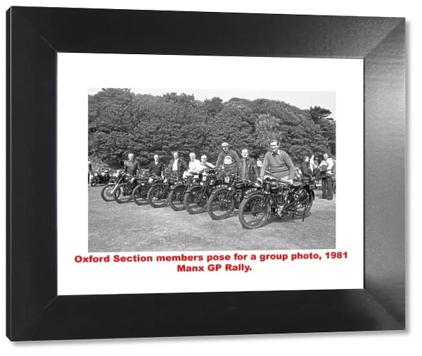 Oxford Section V. M. C. C, members, 1981 Manx Grand Prix rally