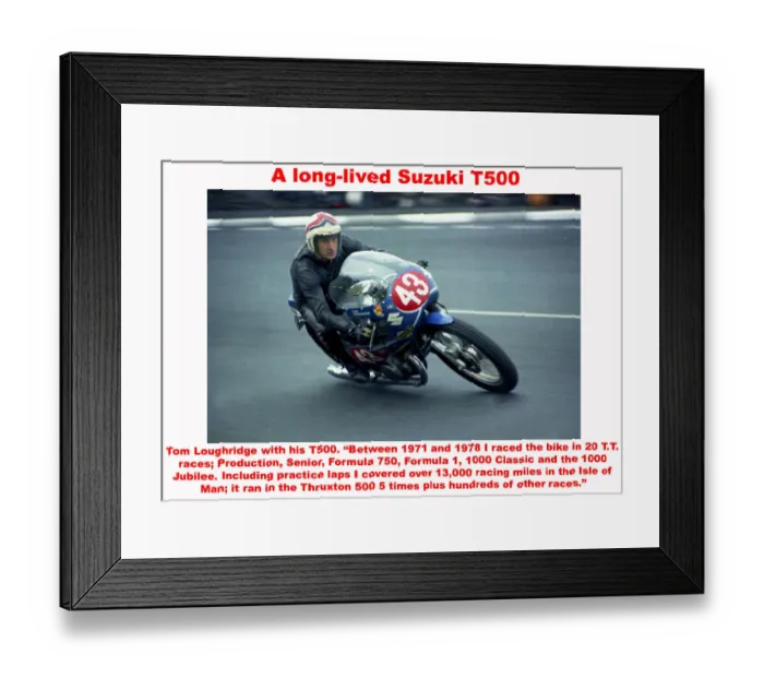 Framed Print : A long-lived Suzuki T500 Framed Print : A long-lived Suzuki T500