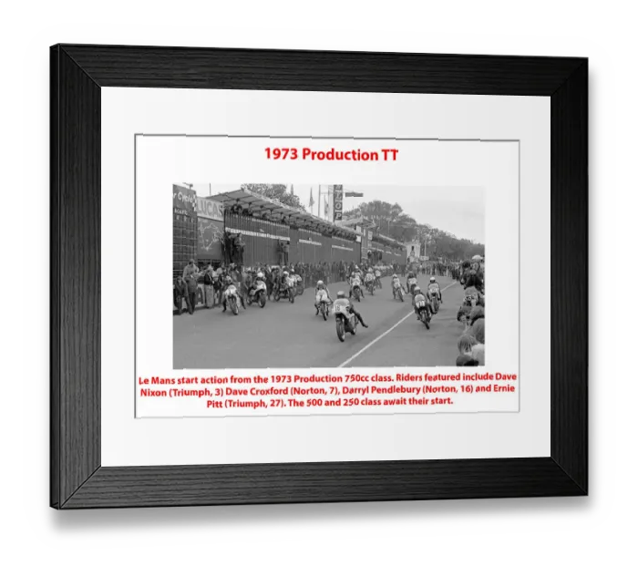 Framed Print : 1973 Production TT Framed Print : 1973 Production TT