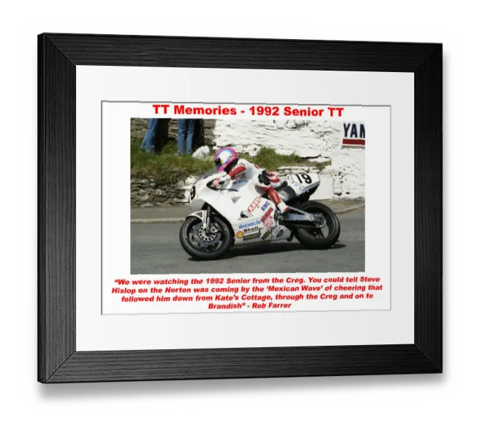 Framed Print : TT Memories - 1992 Senior TT