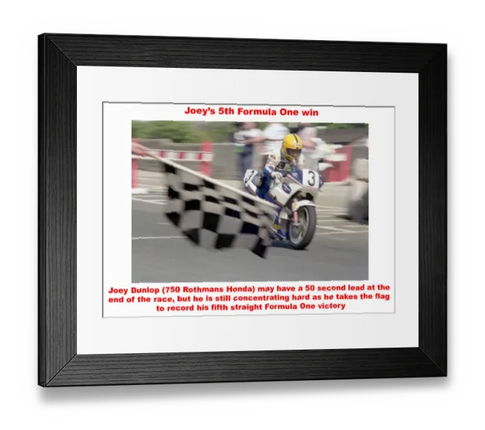 Framed Print : Joeys 5th Formula One win Framed Print : Joeys 5th Formula One win