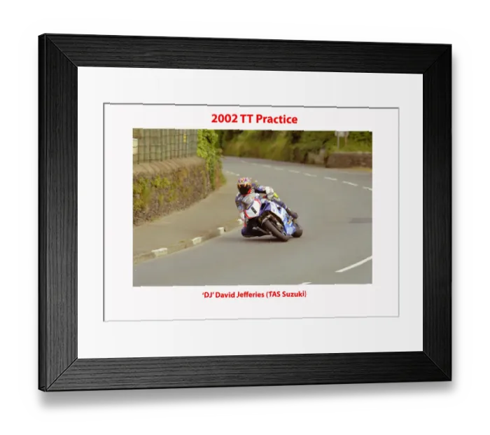 Framed Print : 2002 TT practice Framed Print : 2002 TT practice