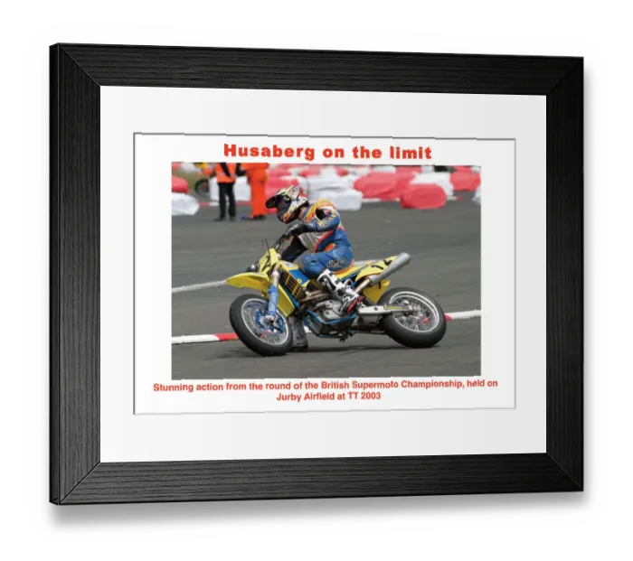 Framed Print : Husaberg on the limit Framed Print : Husaberg on the limit