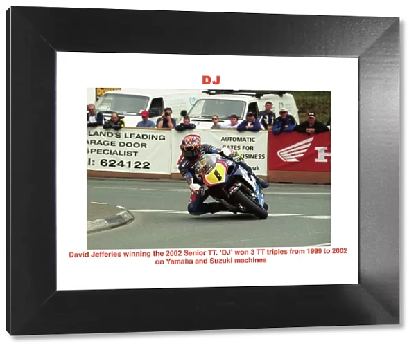 DJ. David Jefferies winning the 2002 Senior TT