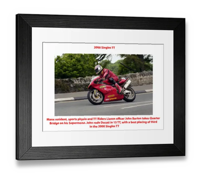 Framed Print : 2000 Singles TT Framed Print : 2000 Singles TT