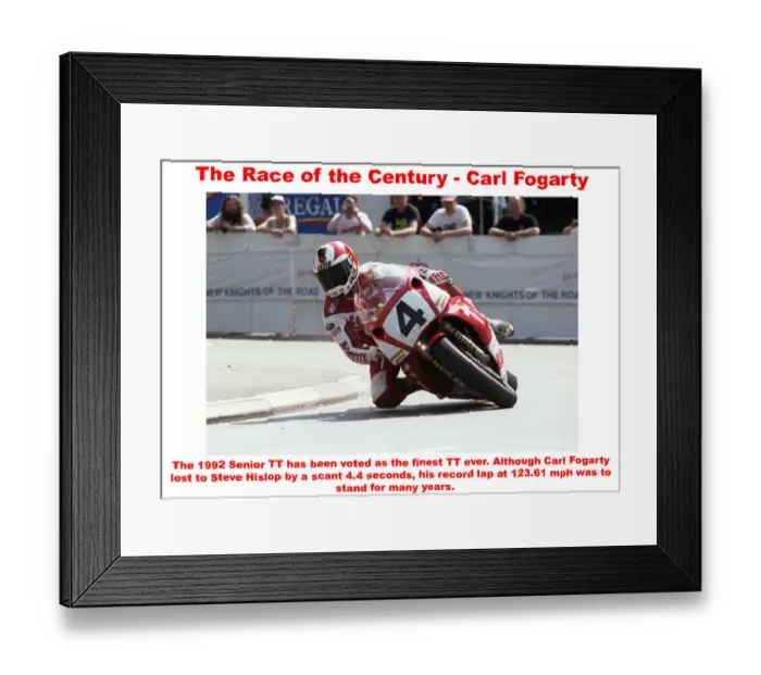 Framed Print : The Race of the Century - Carl Fogarty Framed Print : The Race of the Century - Carl Fogarty