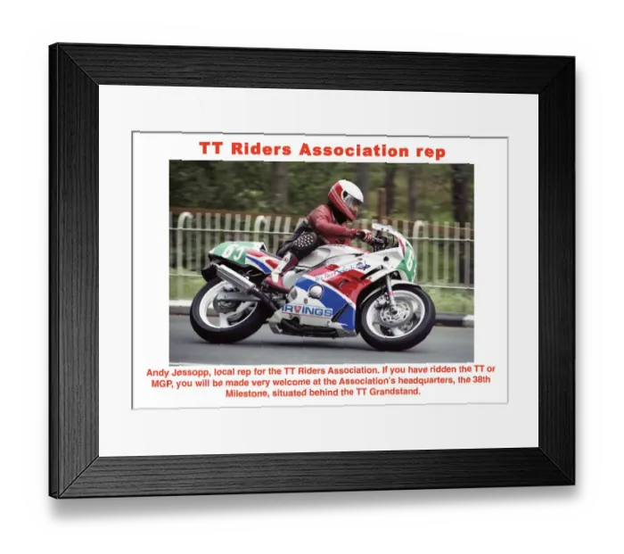 Framed Print : TT Riders Association rep Framed Print : TT Riders Association rep