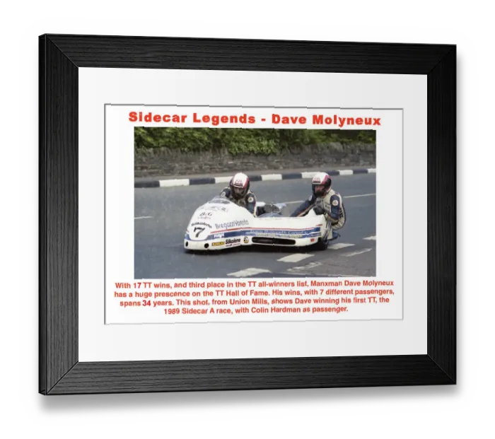 Framed Print : Sidecar Legends - Dave Molyneux Framed Print : Sidecar Legends - Dave Molyneux