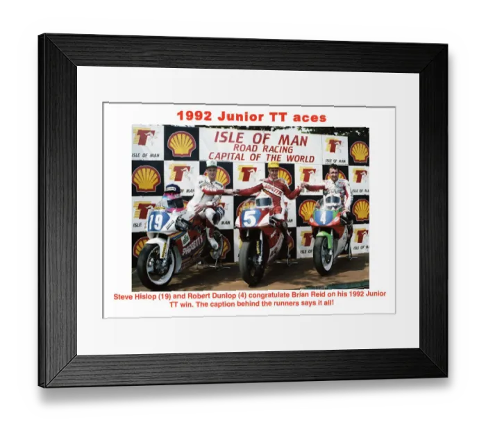 Framed Print : 1992 Junior TT aces Framed Print : 1992 Junior TT aces
