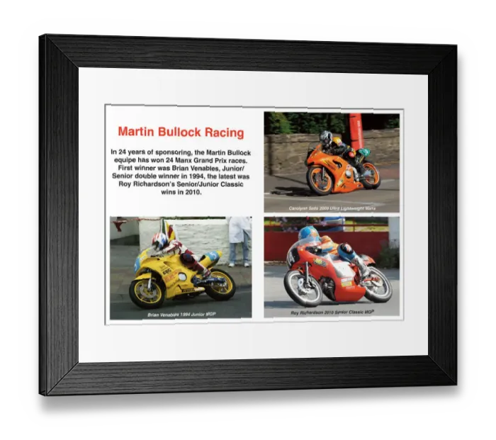 Framed Print : Martin Bullock Racing