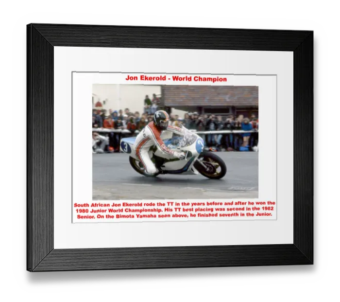 Framed Print : Jon Ekerold - world champion Framed Print : Jon Ekerold - world champion