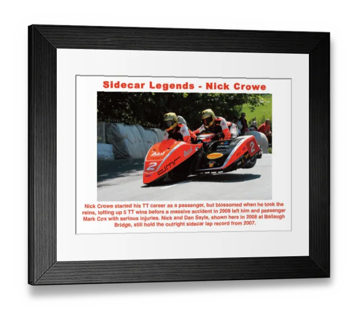 Framed Print : Sidecar Legends - Nick Crowe Framed Print : Sidecar Legends - Nick Crowe