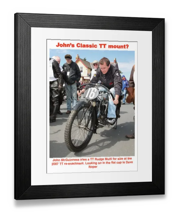 Framed Print : Johns Classic TT mount? Framed Print : Johns Classic TT mount?