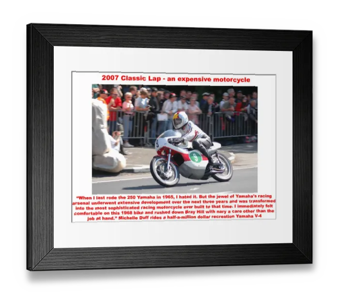 Framed Print : 2007 Classic Lap - an expensive motorcycle Framed Print : 2007 Classic Lap - an expensive motorcycle