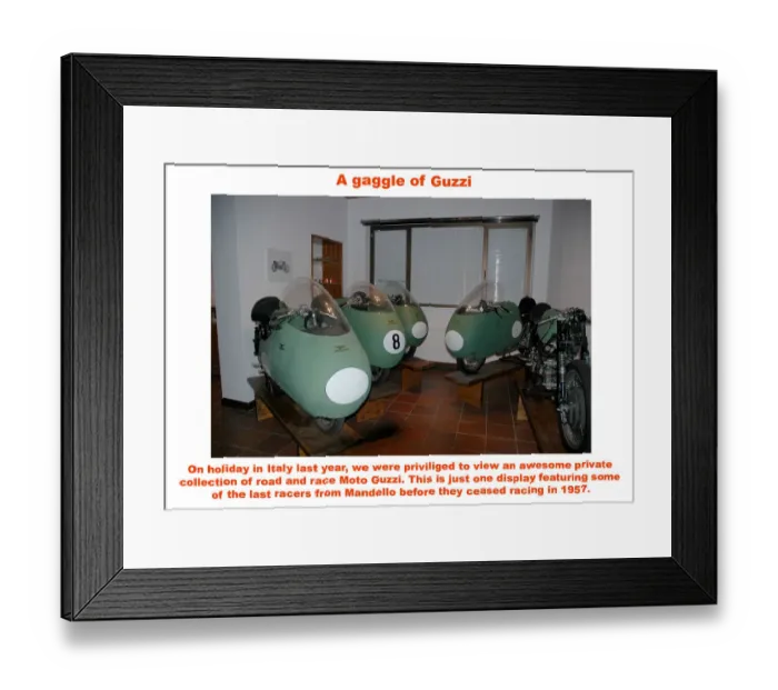 Framed Print : A gaggle of Guzzi Framed Print : A gaggle of Guzzi