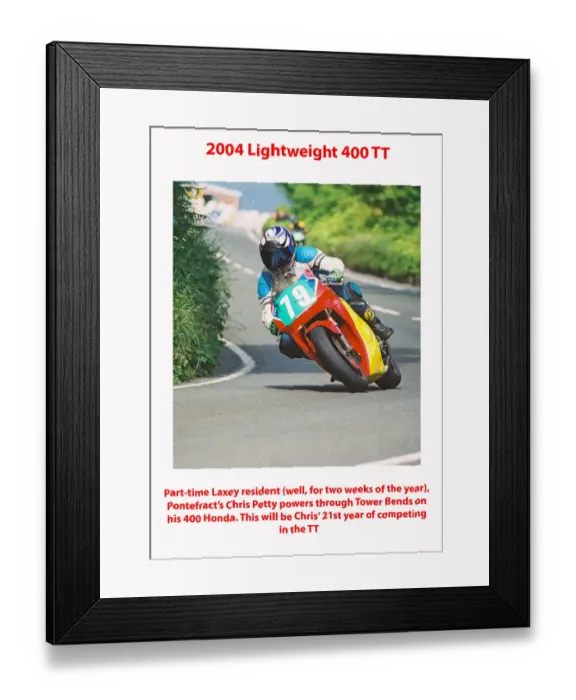 Framed Print : 2004 Lightweight 400 TT Framed Print : 2004 Lightweight 400 TT
