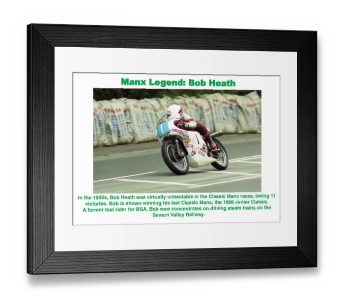 Framed Print : Manx Legend; Bob Heath Framed Print : Manx Legend; Bob Heath