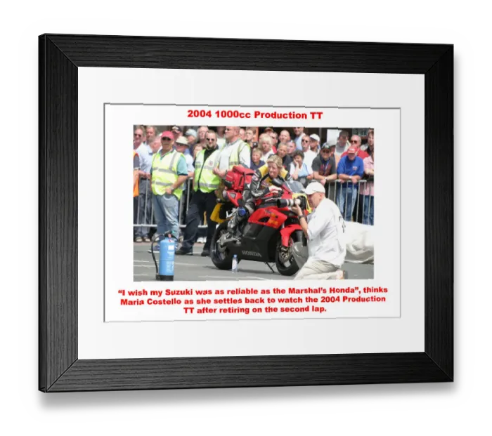 Framed Print : 2004 1000cc Production TT Framed Print : 2004 1000cc Production TT