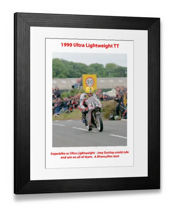Framed Print : 1999 Ultra Lightweight TT Framed Print : 1999 Ultra Lightweight TT