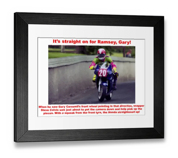 Framed Print : Its straight on for Ramsey, Gary Framed Print : Its straight on for Ramsey, Gary