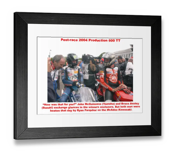 Framed Print : Post-race 2004 Production 600 TT Framed Print : Post-race 2004 Production 600 TT