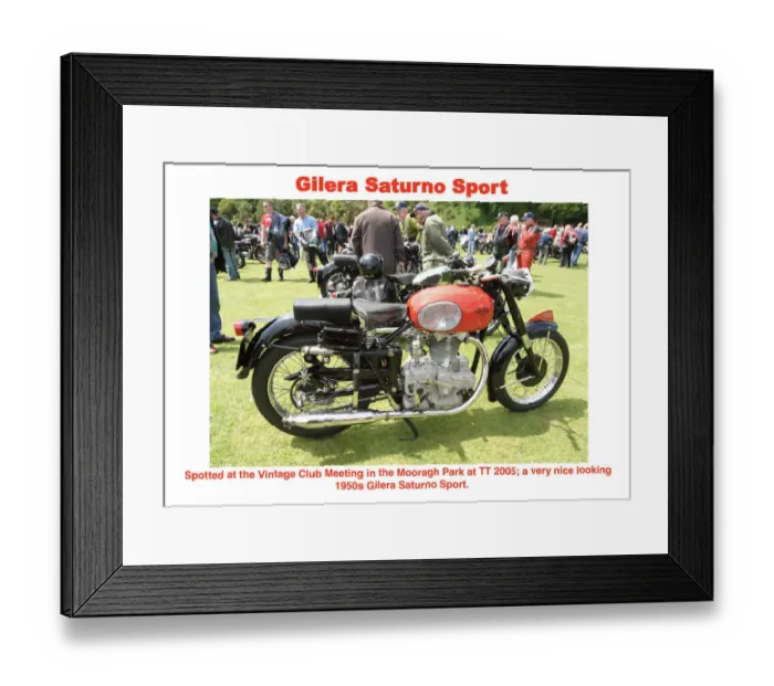 Framed Print : Gilera Saturno Sport Framed Print : Gilera Saturno Sport