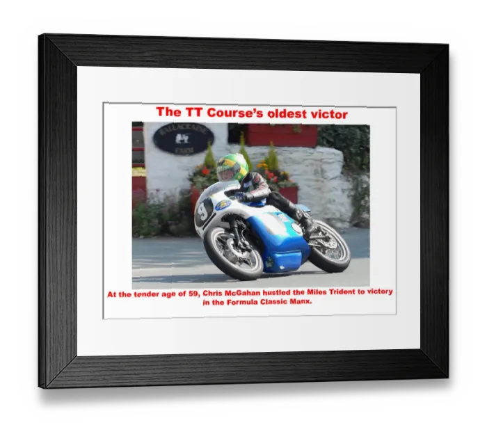 Framed Print : The TT Courses oldest victor Framed Print : The TT Courses oldest victor