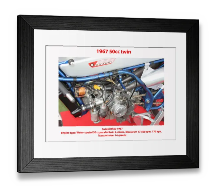 Framed Print : 1967 50cc Suzuki twin Framed Print : 1967 50cc Suzuki twin
