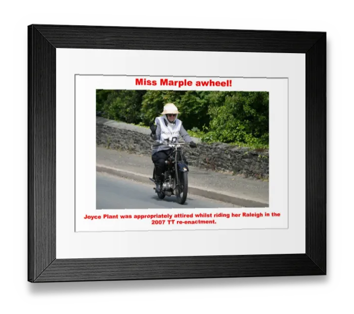 Framed Print : Miss Marple awheel Framed Print : Miss Marple awheel