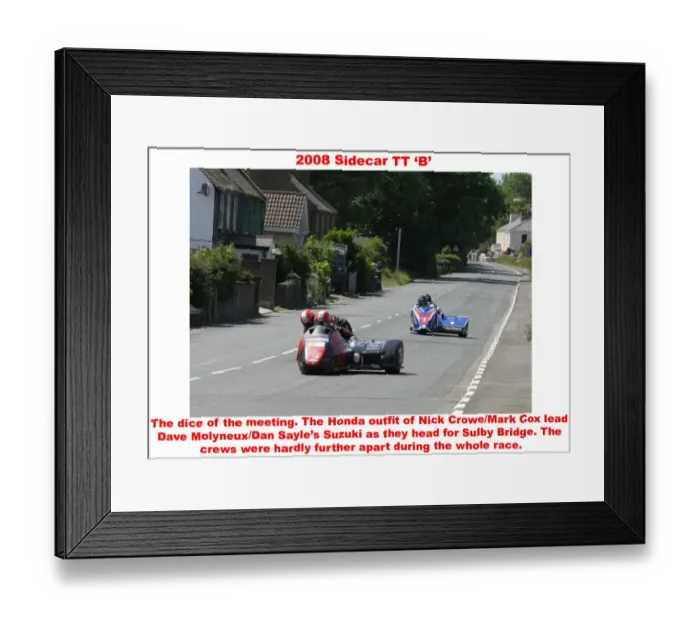 Framed Print : 2008 Sidecar TT B Framed Print : 2008 Sidecar TT B