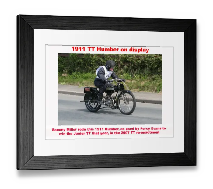 Framed Print : Sammy Miller 1911 TT Humber 2007 TT re enactment Framed Print : Sammy Miller 1911 TT Humber 2007 TT re enactment