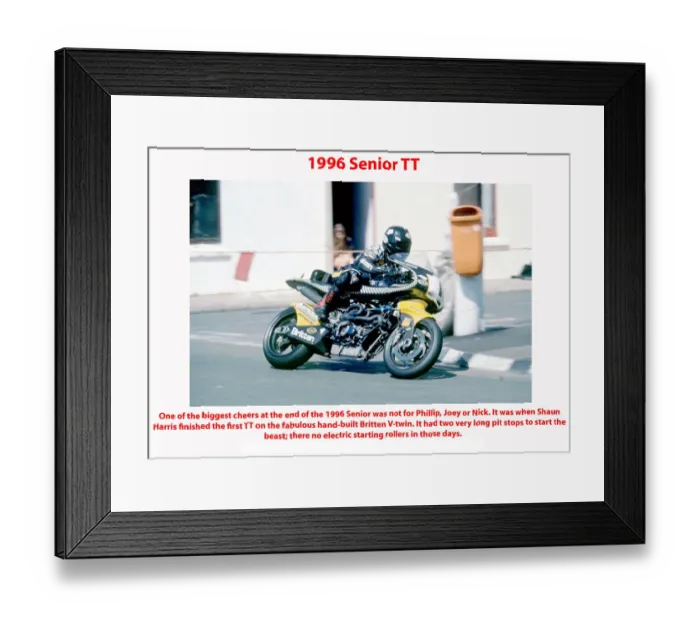 Framed Print : 1996 Senior TT Framed Print : 1996 Senior TT