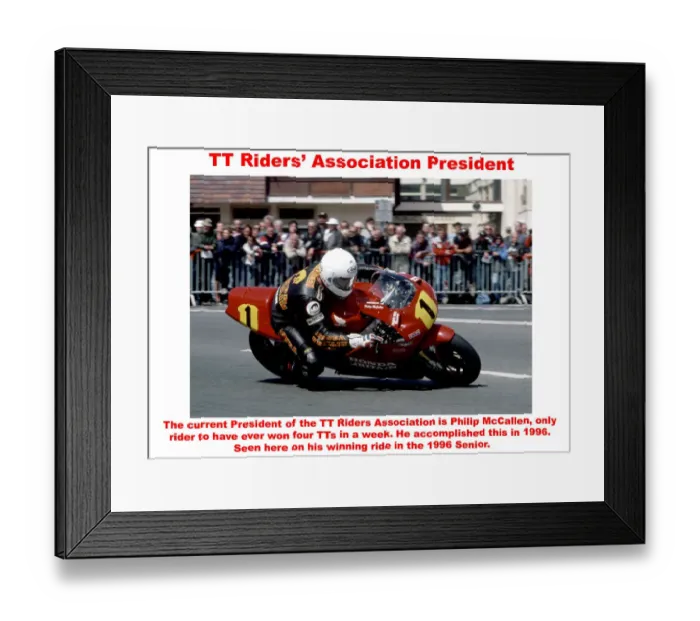 Framed Print : TT Riders Association President Framed Print : TT Riders Association President