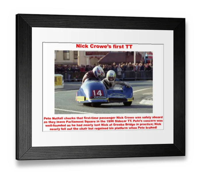 Framed Print : Nick Crowes first TT Framed Print : Nick Crowes first TT
