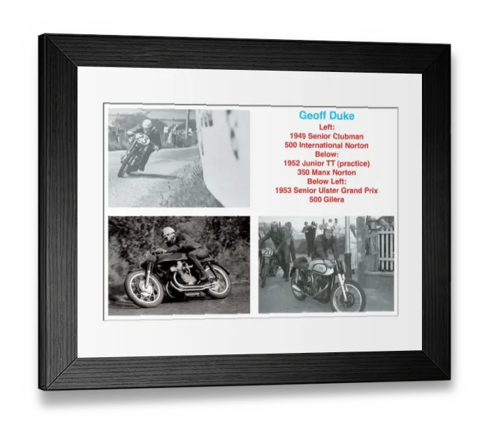 Framed Print : Geoff Duke Framed Print : Geoff Duke