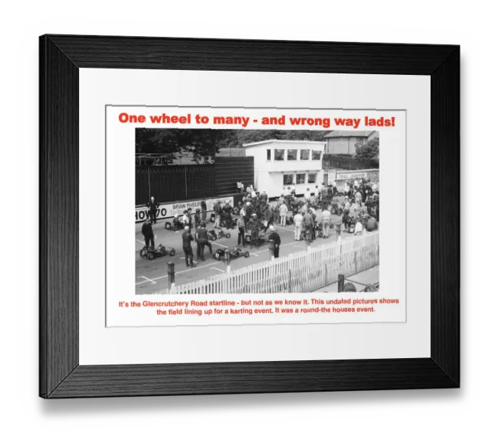 Framed Print : One wheel to many - and wrong way lads