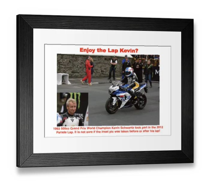 Framed Print : Enjoy the Lap Kevin? Framed Print : Enjoy the Lap Kevin?