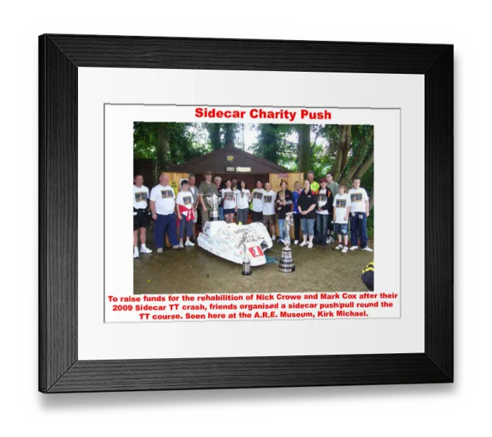 Framed Print : Sidecar Charity Push Framed Print : Sidecar Charity Push