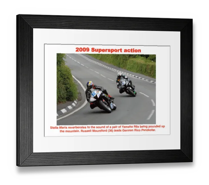 Framed Print : 2009 Supersport action Framed Print : 2009 Supersport action