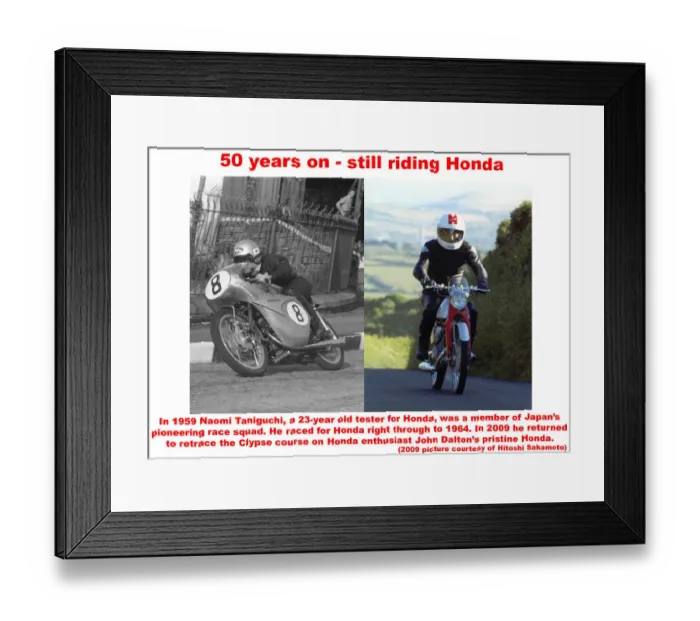 Framed Print : 50 years on - still riding Honda Framed Print : 50 years on - still riding Honda