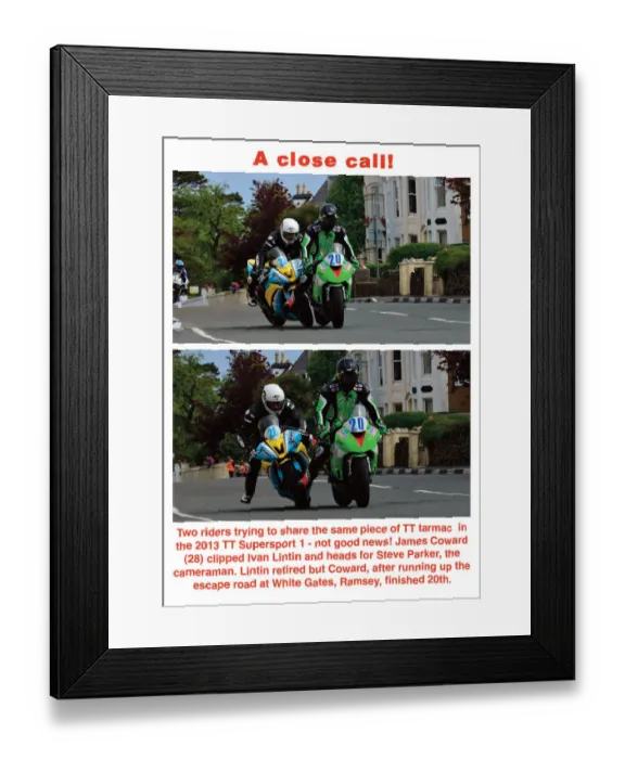 Framed Print : A close call Framed Print : A close call