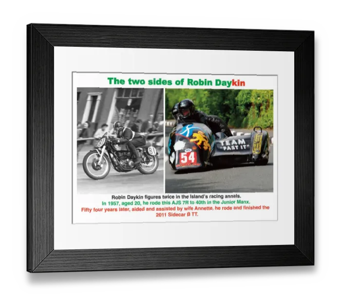 Framed Print : The two sides of Robin Daykin Framed Print : The two sides of Robin Daykin