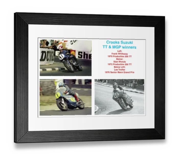 Framed Print : Crooks Suzuki TT & MGP winners Framed Print : Crooks Suzuki TT & MGP winners