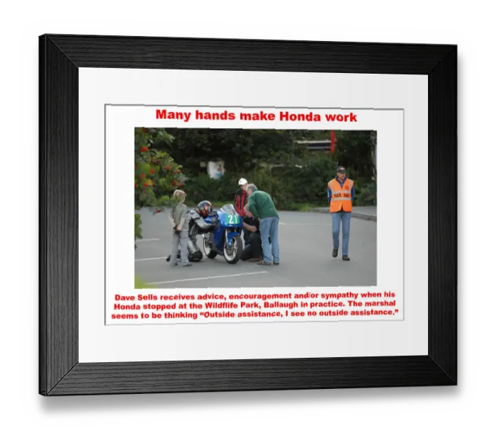 Framed Print : Many hands make Honda work Framed Print : Many hands make Honda work