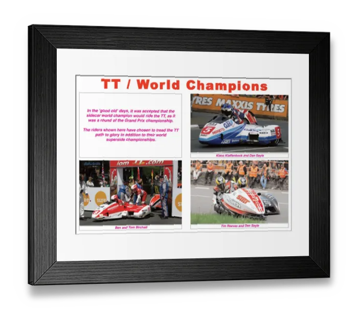 Framed Print : TT / World Champions Framed Print : TT / World Champions