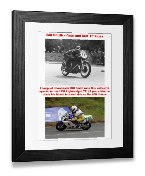 Framed Print : Bill Smith - first and last TT rides Framed Print : Bill Smith - first and last TT rides